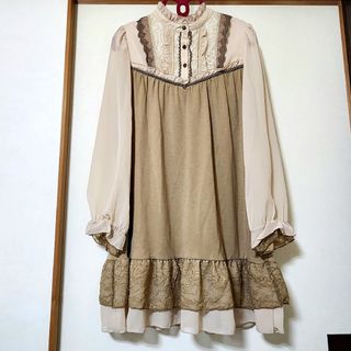 axes femme - アクシーズファム☆ミニワンピース☆キャメル