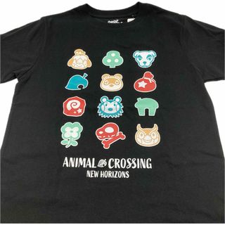バンダイ(BANDAI)のドウブツノモリアイコンTシャツ　ブラック　Ｌサイズ(Tシャツ/カットソー(半袖/袖なし))