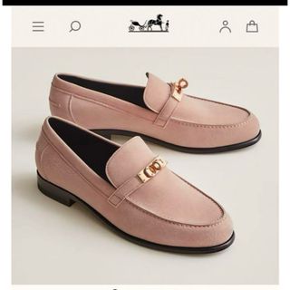 エルメス(HERMES)のエルメス　デスタン　スエード(スリッポン/モカシン)