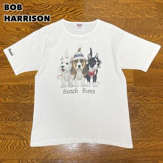 ヴィンテージ(VINTAGE)のあのちゃん着用イラスト違い 90s BOB HARRISON Tシャツ ドッグ(Tシャツ(半袖/袖なし))