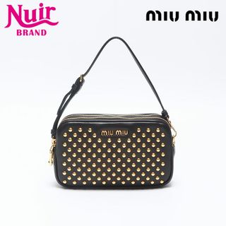 ミュウミュウ(MIU MIU)のミュウ ミュウ Miu Miu スタッズ ポーチ ハンドバッグ(ハンドバッグ)