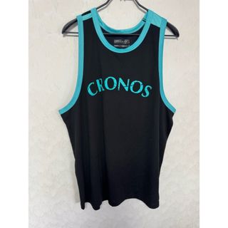 CRONOS クロノス タンクトップ Lサイズ ブラック ティファニーブルー