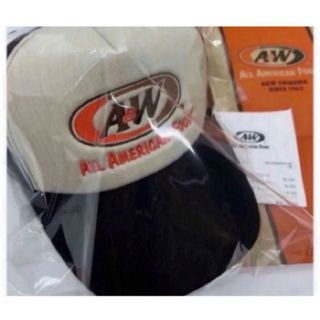 新品A&W沖縄限定ロゴメッシュキャップ ブラック 正規品 黒(キャップ)