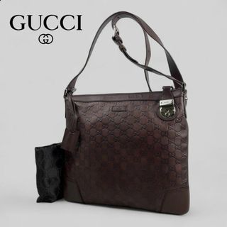 グッチ(GUCCI)の■グッチ■ シマレザー GG柄 ショルダーバッグ ユニセックス 斜め掛けバッグ(ショルダーバッグ)