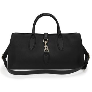 GUCCI - グッチ ジャッキー ミディアム 2way ショルダー ハンドバッグ グレインレザー ブラック 黒 ライトゴールド金具 795282 GUCCI（新品・未使用品）