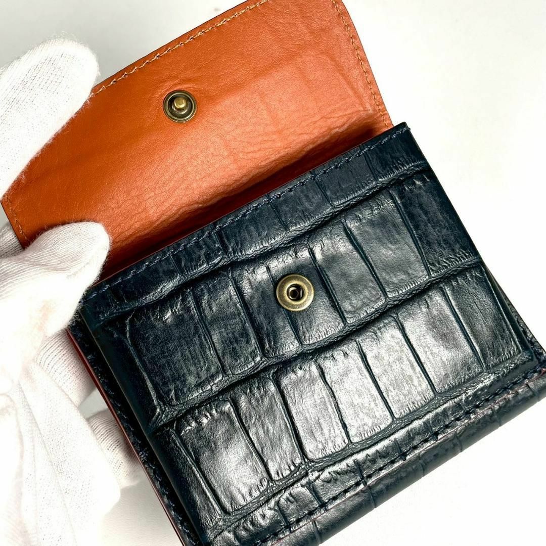 Felisi(フェリージ)の未使用 Felisi 969 オールレザー クロコダイル 三つ折り 財布 メンズのファッション小物(折り財布)の商品写真