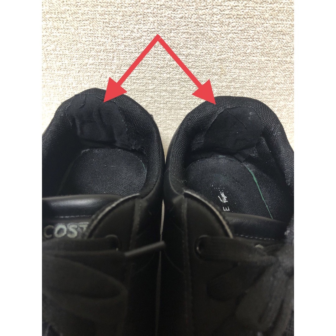 LACOSTE(ラコステ)のLACOSTE ・ラコステ ブラック　スニーカー 27.1㎝ メンズの靴/シューズ(スニーカー)の商品写真