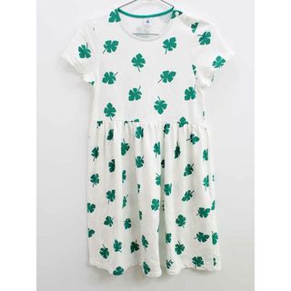 プチバトー(PETIT BATEAU)のプチバトー 半袖ワンピース 152cm キッズ 女児 白×緑【中古】【新入荷!】♪(ワンピース)