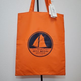 PETIT BATEAU - PETIT BATEAU オレンジ トートバッグ　新品未使用　タグ付き　匿名配送