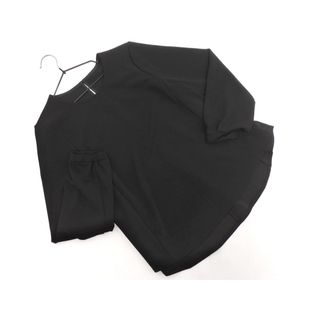 グローバルワーク(GLOBAL WORK)の新品 GLOBAL WORK グローバルワーク スゴラクカット BL カットソー sizeS/黒  ■◇ レディース(カットソー(長袖/七分))