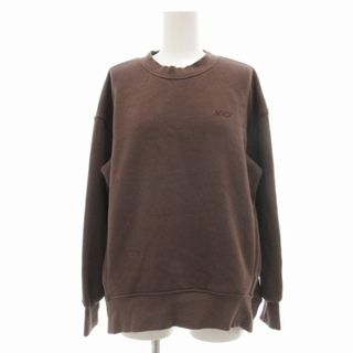アザー(other)のナージー スウェット トレーナー クルーネック プルオーバー 裏起毛 F 茶(トレーナー/スウェット)