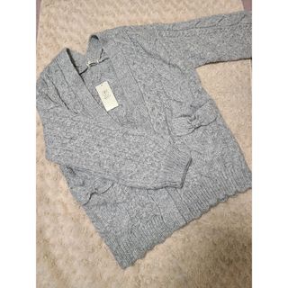 アクシーズファム(axes femme)の新品タグ付き axesfemme リボンポケットニットカーデ(カーディガン)