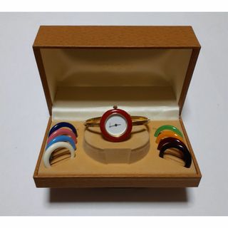 グッチ(GUCCI)の美品/グッチチェンジベゼルレディース時計～(腕時計)