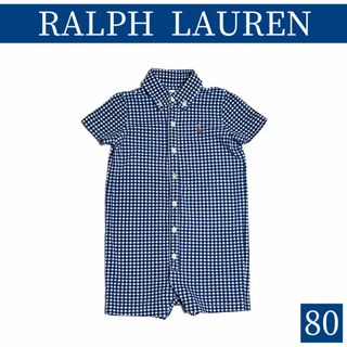 ラルフローレン(Ralph Lauren)のRALPH LAUREN/ラルフローレン 半袖 ロンパース size80チェック(ロンパース)