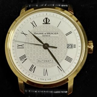 BAUME & MERCIER - 美品 ボーム&メルシェ クラシマ 腕時計 K18 750 金無垢 裏スケ 自動巻