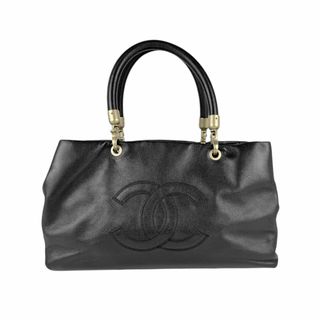 シャネル(CHANEL)のシャネル CHANEL ハンドバッグ キャビアスキンレザー ブラック レディース 送料無料【中古】 n1194(ハンドバッグ)