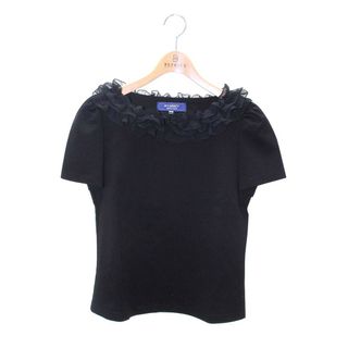 エムズグレイシー(M'S GRACY)のエムズグレイシー 015314 トップス 40 ブラック フリル ITWNXHCF3IUC(Tシャツ(長袖/七分))