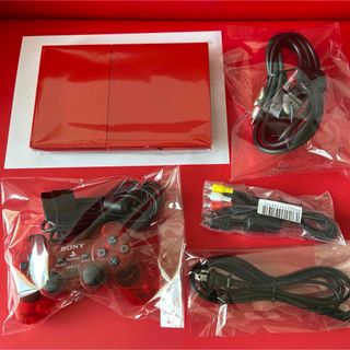 SONY - 【レア商品】♧PS2 本体 PS2 90000 シナバーレッド 最上位機種