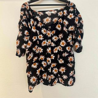 マウジー(moussy)のマウジー★マーガレットギャザーシャツ(シャツ/ブラウス(半袖/袖なし))