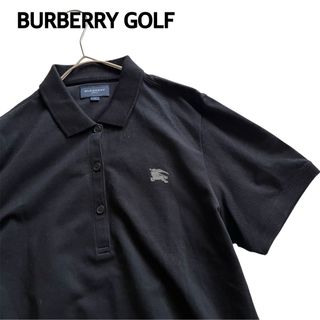 BURBERRY - 【新品】バーバリー　ポロシャツ　黒BURBERRY　GOLF　ゴルフ　半袖シャツ