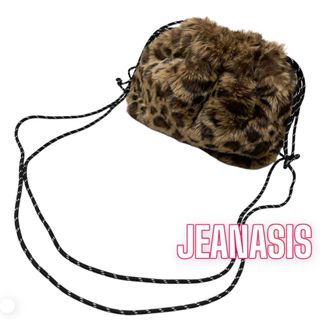 JEANASIS - JEANASIS ♥ ヒョウ柄 ファーキンチャク ショルダーバッグ