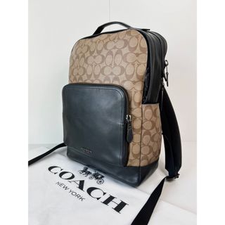 コーチ(COACH)の✅【良品】定価6万　コーチ メンテ済み　COACH ビジネス　本革　バックパック(ビジネスバッグ)