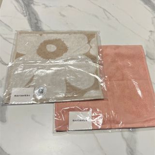 マリメッコ(marimekko)の【新品】マリメッコ　タオル　2枚セット(ハンカチ)