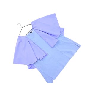 インディヴィ(INDIVI)のINDIVI インディヴィ フレアスリーブ ブラウス カットソー size38/サックス ■◆ レディース(カットソー(長袖/七分))