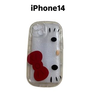 サンリオ(サンリオ)の【新品】キティ iPhone14ケース クリア(iPhoneケース)