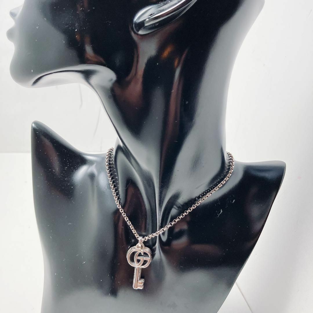 GUCCI(グッチ)の洗浄済＊グッチ GUCCI 925 キー 鍵 ネックレス シルバー OT384 メンズのアクセサリー(ネックレス)の商品写真