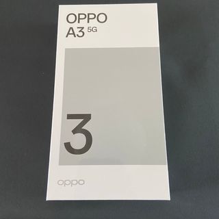 オッポ(OPPO)のOPPO A3 5G ブラック SIMフリー　新品未開封！！(スマートフォン本体)