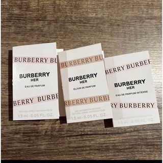 バーバリー(BURBERRY)の三種　Burberry Her サンプルセット 1.5ml(香水(女性用))