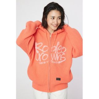 RODEO CROWNS WIDE BOWL - RODEO CROWNS WIDE BOWL　LOGO畦ニットジップフーディー
