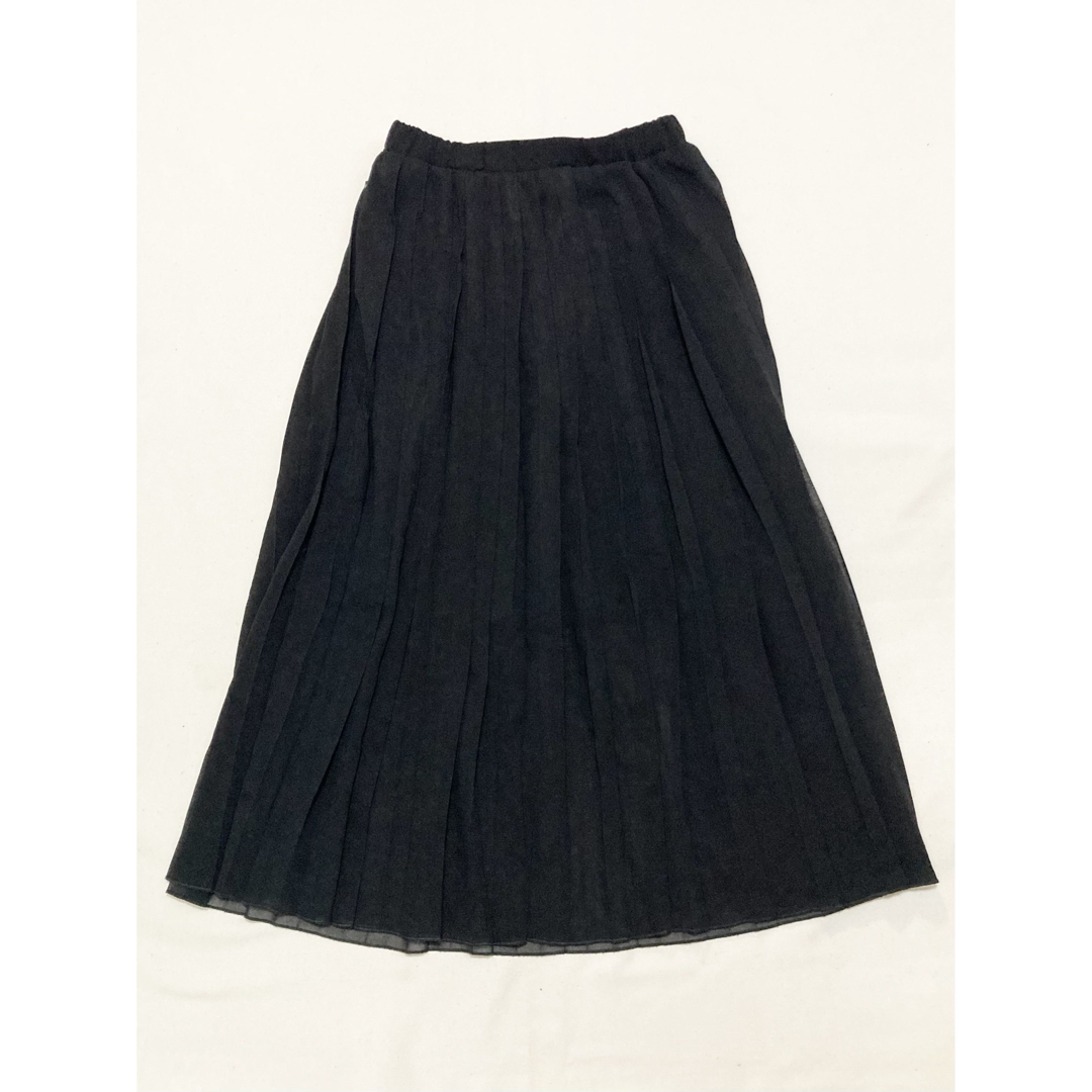 lovetoxic(ラブトキシック)のLOVETOXIC　スカート　シフォン　ブラック　150サイズ　キッズ キッズ/ベビー/マタニティのキッズ服女の子用(90cm~)(スカート)の商品写真