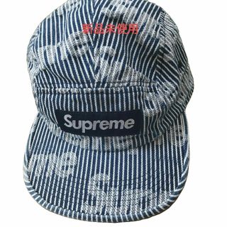 Supreme - 新品未使用シュプリームロゴデニムキャンプ24ssキャッストライプブルー