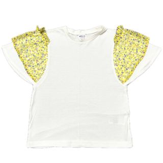 BREEZE - BREEZE フリルTシャツ　花柄　リボン　Tシャツ　半袖　子ども服