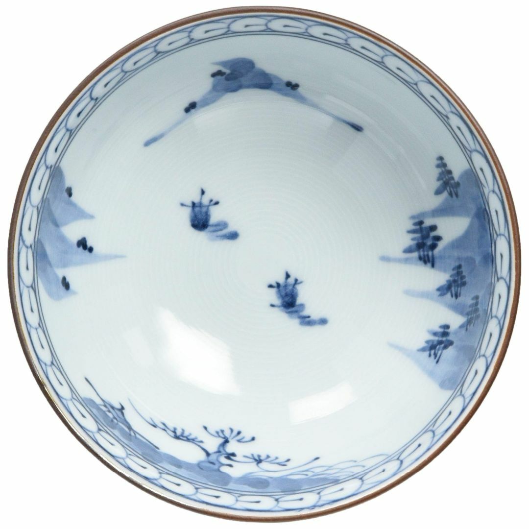 【特価セール】有田焼 菊彫山水 茶碗(小) インテリア/住まい/日用品のキッチン/食器(食器)の商品写真