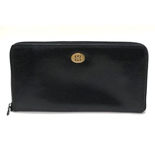 GIVENCHY - ジバンシー　ヴィンテージ　ラウンドファスナー　黒色系　財布　18701161