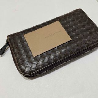BOTTEGA VENETA - BOTTEGA VENETA♦︎ボッテガヴェネタ ラウンドジップ 長財布 ブラウン