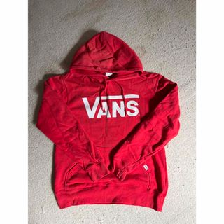 ヴァンズ(VANS)のVANS バンズ トレーナー スエット フード付き レッド M(パーカー)