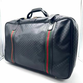 GUCCI - 【超希少・美品✨】グッチ マイクロGG ボストンバッグ トランクケース 黒