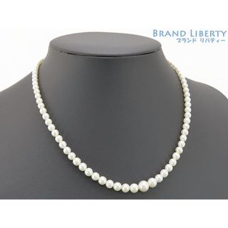 ミキモト(MIKIMOTO)の新品同様 ミキモト  ベビー パール ネックレス 89珠 アコヤ真珠 グラデーション 3.6mm-7.6mm  スターリングシルバー ロジウム仕上げ
(ネックレス)