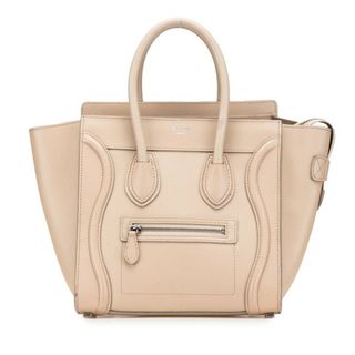 セリーヌ(CELINE)のセリーヌ ラゲージ マイクロショッパー ハンドバッグ レザー レディース CELINE 【1-0210952】(ハンドバッグ)