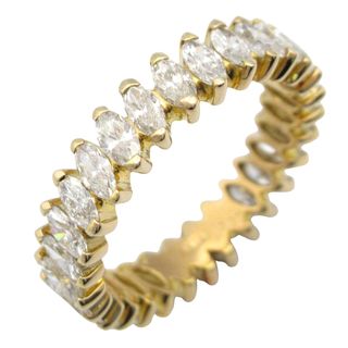 ジュエリー JEWELRY ダイヤ リング リング・指輪 ジュエリー K18（イエローゴールド） ダイヤモンド レディース クリア系 ﾀﾞｲﾔ 3.5g 【中古】