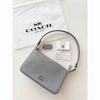 COACH - 美品　COACH コーチ　ミニバッグ　水色　グレー