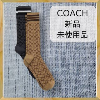 COACH - 本日セール★COACH 靴下シグネチャー カーフ ソックス2足セットCO-502