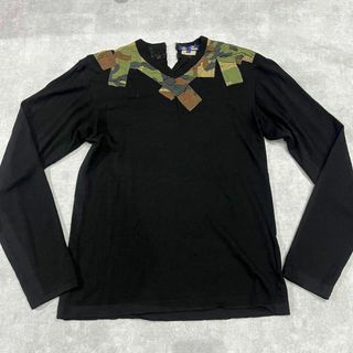 ジュンヤワタナベ(JUNYA WATANABE)のJUNYA WATANABE 06aw 再構築 ウール カットソー 迷彩(Tシャツ/カットソー(七分/長袖))