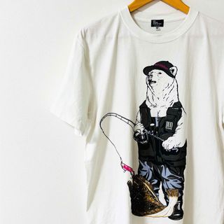 go slow caravan - go slow caravan×Beach Walker 白くまヒラメＴシャツ４