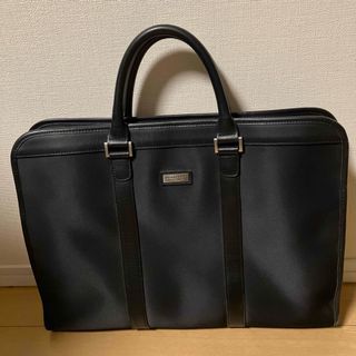 バーバリーブラックレーベル(BURBERRY BLACK LABEL)のバーバリーブラックレーベル ビジネスバッグ チェック レザー ブラック A4可(ビジネスバッグ)