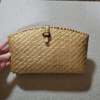ランセル(LANCEL)の【美品】【最終お値下げ！】LANCEL ランセルエナメルかごバッグ　ラタン調(ショルダーバッグ)